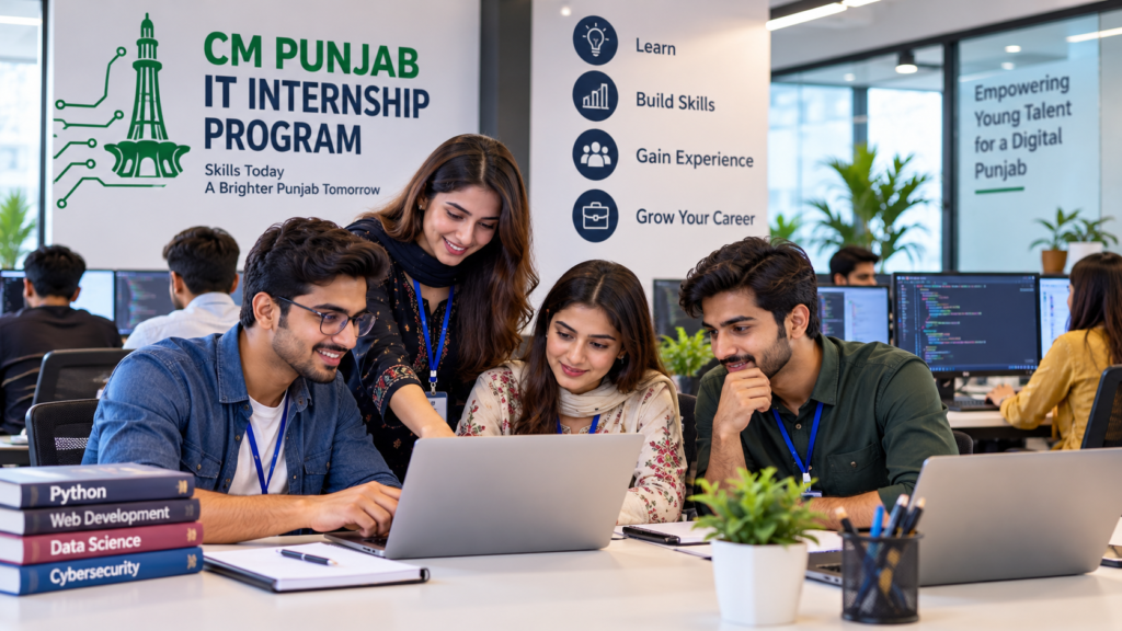 During internship training IT graduates gaining practical skills 